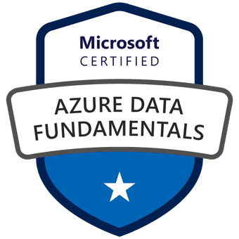 Microsoft Certified: Azure Data Fundamentals (DP-900) badge